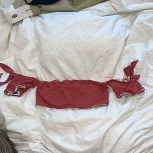 reversible off-the-shoulder bikini top!